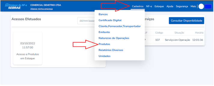 Como Faço Para Cadastrar Um Produto No Emissor De Nf E Sebrae